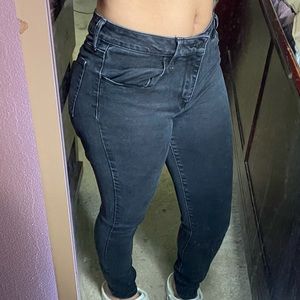 pac sun mid-rise black jeans